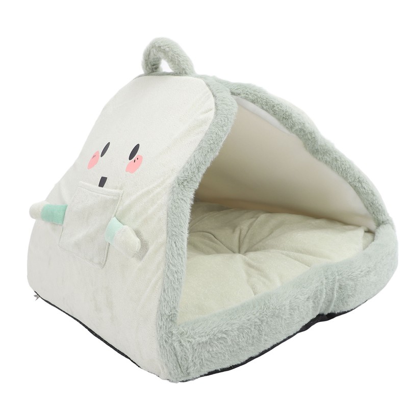 Pet Tent Cave Bed Soft Comfortable Breathable Warm Cat Bed