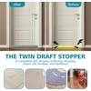 XIULIUU Door Draft Stopper, Under Door Draft Weather Stripping Noise