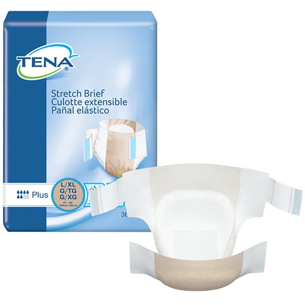 Tena® Stretch™ Plus Incontinence Brief, Large / Extra Large -