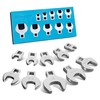 DURATECH 10-Piece 3/8" Drive Crowfoot Wrench Set, Open End Wrench