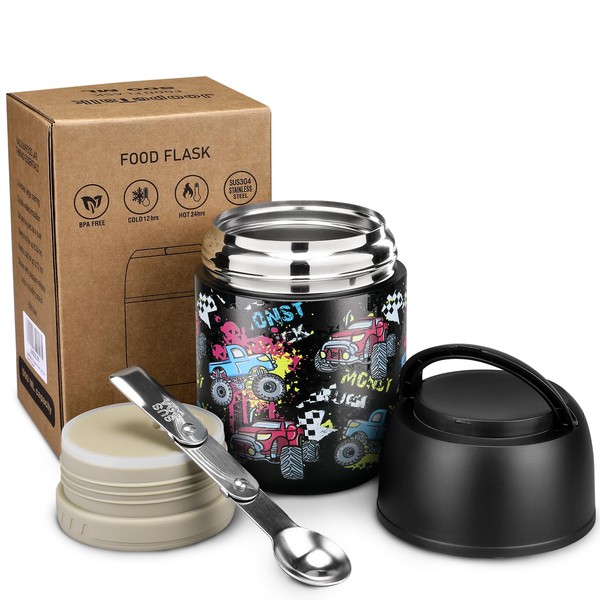 17 oz Insulated Lunch Containers Hot Food Jar, Wide Mouth