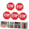DOITOOL 5 Sheets Stop Sign, 7.8x7.8 Inches High Intensity Street