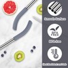 2Pcs Replacement Metal Straws for Ninja BlendBOSS