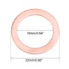 sourcing map 20Pcs 16mm x 22mm x 1.5mm Copper Flat