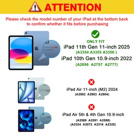 ProCase ProCase Screen Protector for iPad A16 2025 11th/10th 2022 Generation (11-inch/10.9), HD Clear Tempered Glass Film Guard -3 Pack