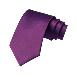 RBOCOTT 3.15" Purple Tie Business Wedding Necktie for Men(8cm)