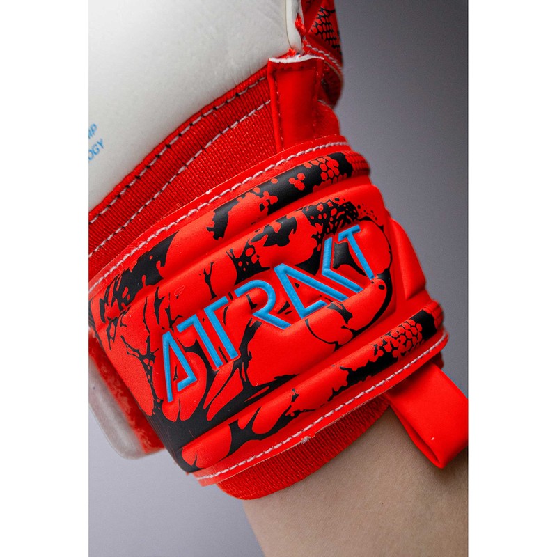 Reusch Attrakt Grip Goalkeeper Gloves Bright Red/Future Blue 8.5