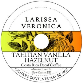 Tahitian Vanilla Hazelnut Costa Rica Decaf Coffee (Single Serve K-Cup Pods) (Gourmet, Naturally Flavored, Whole Coffee Beans) (12 pods, ZIN: 575728) - 3 Pack