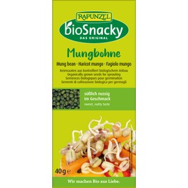 Rapunzel bioSnacky Mung bean sprouting seeds | Easy to grow in 3 days | High in dietary fibre | High in protein | Sprouts contain important vitamins and minerals | Organically certified | 40g