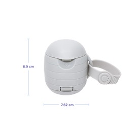 Ubbi Ubbi On-the-go Pacifier Holder, Grey, 0.22 Ounce