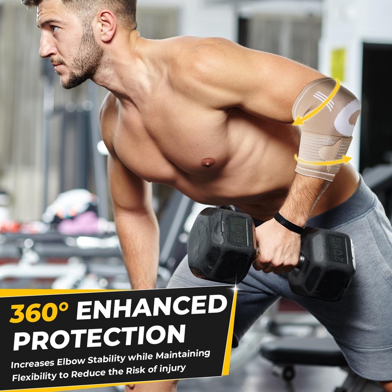 NeoTech Care Elbow Support Brace (Beige, Size M, 1 Unit)