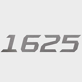 Lund Boat Decal 2339218 | 1625 Metallic Silver Sticker 6 x 1 1/2 Inch