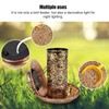 Solar Bird Feeder Solar Powered Garden Light Portable Hanging Hollow