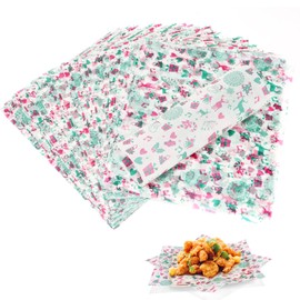 Deli Paper Sheets, 21.5 x 25 cm, Wax Paper for Food, Burger Paper, Greaseproof Paper, Sandwich Wrap Paper, Cheese Paper, Wax Paper, Candy Paper, Christmas Pack of 100