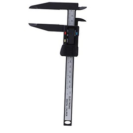Digital Caliper, 150mm 300mm Electronic Digital Caliper with Large LCD Screen Digital Carbon Ruler Caliper with Long Jaw Caliper Measuring Tool for Schools, Carpentry, Farms or Ho (150MM long claw carbon caliper)