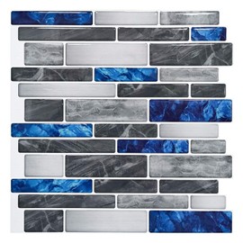 Art3d 10-Sheet Premium Self-Adhesive Kitchen Backsplash Tiles in Marble,30 * 30cm