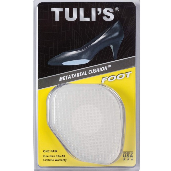 Tuli's Metatarsal Cushions - Ball of Foot Cushion Gel Inserts - The Best High Heel Pain Relief (One Size Fits All)