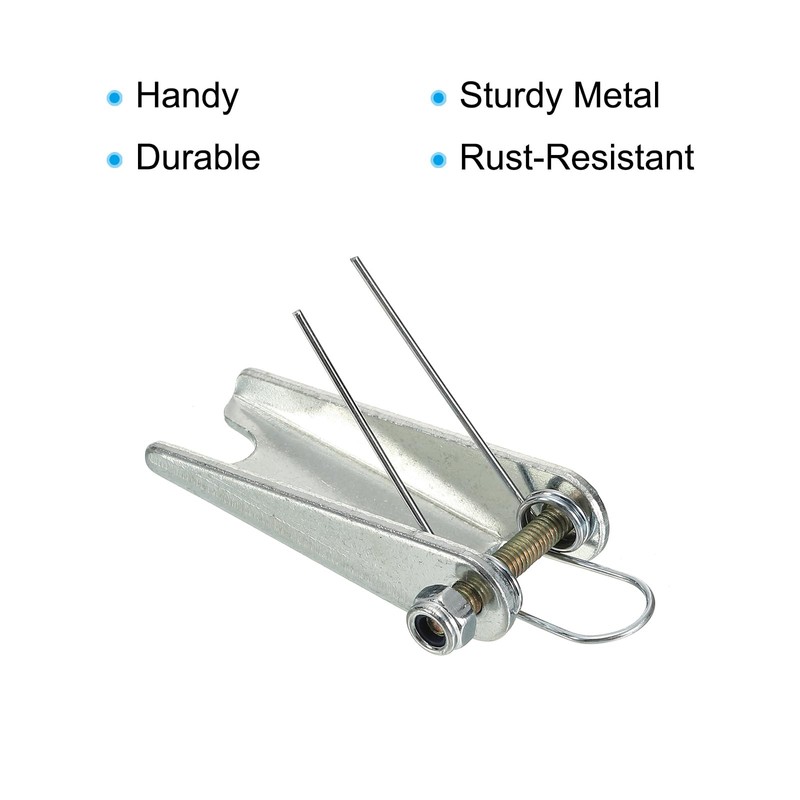 PATIKIL 2 Inch Hook Safety Latch Kit, 3 Pack Metal