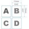 3 Pack Universal Russian Keyboard Stickers (6-in-1), Cyrillic Keyboard Letter