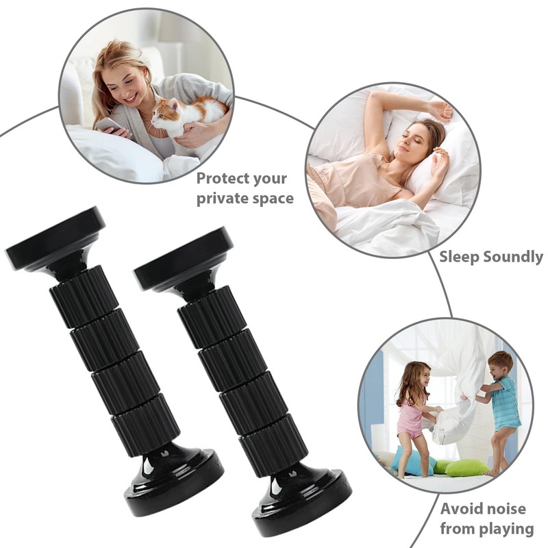 NIYATA 2 Pcs Headboard Stoppers Bed Wall Stoppers, Adjustable Threaded
