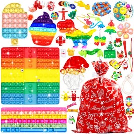 Christmas Fidget Advent Calendars for Kids, Bubble Toy Surprise Box Christmas Advent Calendar Fidget Toys Pack, Surprise Christmas Goodies for Girls Boys