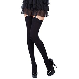 Romartex Microfibre 40 DEN Suspender Stockings in Many Colours and Sizes - Black 40 DEN, size: xl