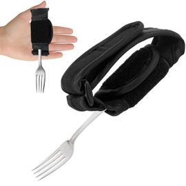 Multifunktionale Hilfsgurt für Senioren & Behinderte Verstellbarer Geschirrhilfen, Griffverdickung Greifhilfe für Personen mit schwachem Griff für Parkinson-Patienten und Patienten mit schwachem Griff