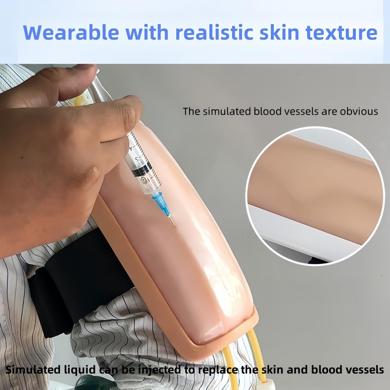Yodilala Wearable IV Practice Kit,Intradermal Injection Training Pad for Medical