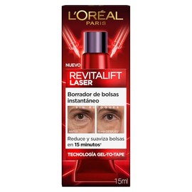 L'Oreal Paris Revitalift Laser Crema para Ojos Borrador de Bolsas Instantaneo, Reduce y Suaviza Bolsas en 15 Minutos y Reafirma el Contorno de los Ojo