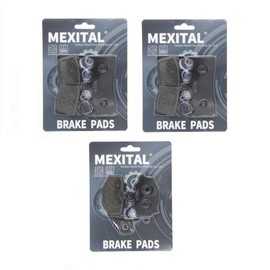 MEXITAL Motorcycle Brake Pads Front and Rear for Kawasaki Ninja 600 ZX6R ZX 6R 1998-2002 Ninja 900 ZX9R ZX 9R 1996-2001 ZZR600 ZZR 600 2005-2008