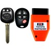 Toyota Sienna Transponder Chip Key 44D Dot 5 Button &