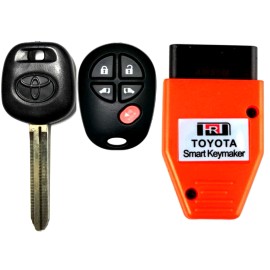 Toyota Sienna Transponder Chip Key 44D Dot  5 Button & Remote Programming Tool