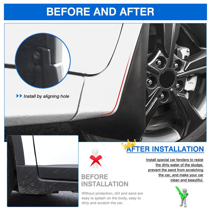 Autorder Mud Flaps Splash Guards for 2024 2025 2026 Ford