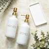GCWSTJK Glass Dish and Hand Soap Dispenser Set - Kitchen