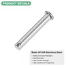 M METERXITY 4-Pack Single Hole Clevis Pins, M8 x 60mm