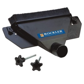 Rockler Dust Collector Attachment for Dovetail Jig - Easily Attaches Dust Collectors for Woodworking - Adjustable Sweep Brush, Sliding Baffle & 2-1/4" Port Fits Shop Vac Hoses - Dust Collection System