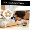 FOMIYES 5pcs Golden Watch Crowns Replacement Tools Watchmaker Accessory for