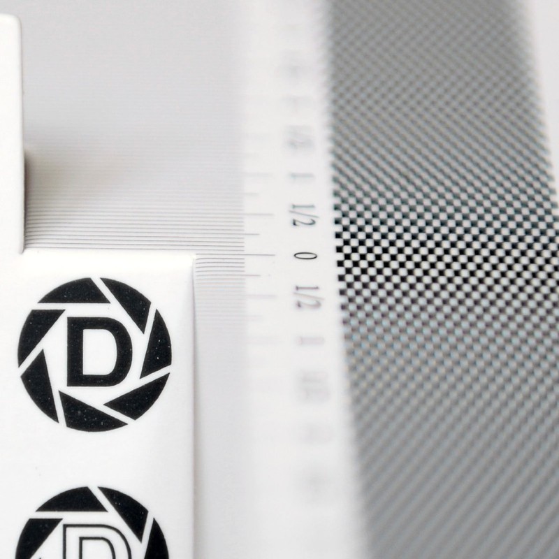 DSLRKIT Lens Focus Calibration Tool Alignment Ruler Folding Card