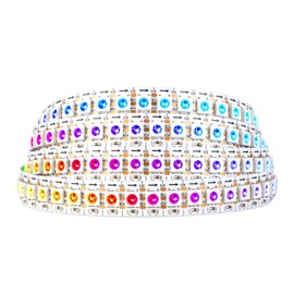 SEZO SEZO WS2812B ECO LED Streifen 1M 144 LEDs DC5V Individuell Adressierbar SMD5050 Traumfarbe Lichtleiste Legierte Dr?hte IP30 Nicht-Wasserdicht Wei? PCB fr Inneneinrichtung DIY Projekte(WS2812E)