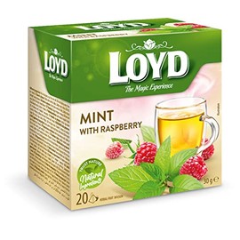 Loyd Mint with Raspberry Fruit Tea The Magic Experience Box of 20 Tea Bags
