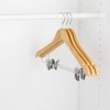 Sunbeam Wood Hangers with Metal Clips 3 Pack