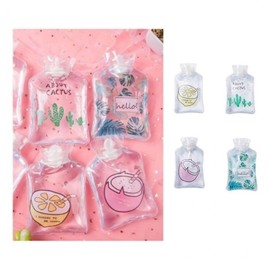 Portable mini thermal water bag 3p transparent water injection winter hot water cold protection small size character compress pack color random 3P 2ea