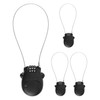 QWORK Retractable Cable Lock, 4 Pack Security Password Lock Steel