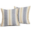 Aytipun Blue Yellow Pillow Covers 20x20 Set of 2 Gray