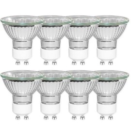 Caldarax Caldarax 8 Pack GU10 35W Halogen Spotlight Bulb Dimmable, Warm White 2800K, MR16 230V Halogen Reflector Lamps, 360LM, Beam Angle 45 Spot, for Track Lighting, Recessed Lighting