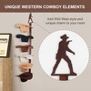CANWUPON Cowboy Hat Rack Holder - Wild Western Style Design