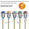 Gebildet 5Pcs 12mm 110V-220VAC LED Metal Indicator Light Waterproof Signal