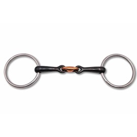 Amesbichler Reitsport Sweet Iron Snaffle Bit Copper Mouthpiece Snaffel Bit Double Sweet Iron Snaffle