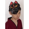 Party City Japanese-Style Folk Art Mask, Fox, Black