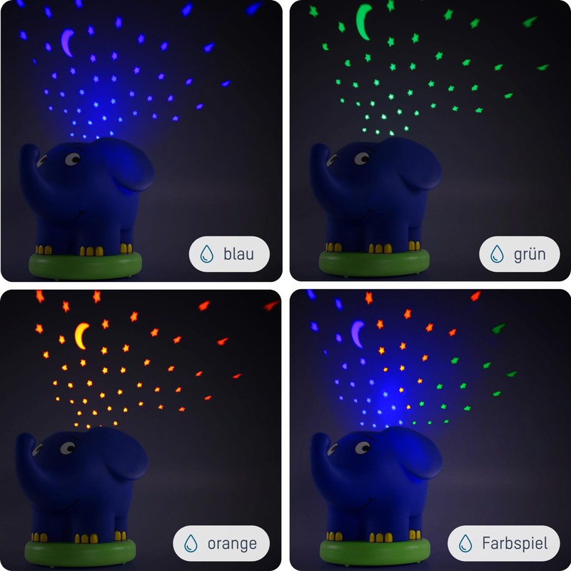 Ansmann Star Light Projector Elephant – Broadcast with the Mouse